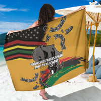 Juneteenth Freedom Day Sarong 1968 Black Power Salute Broken Chain - Wonder Print Shop