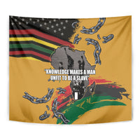 Juneteenth Freedom Day Tapestry 1968 Black Power Salute Broken Chain - Wonder Print Shop