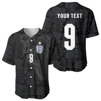 England National Football Custom Baseball Jersey Lions Roar 2026 Glory Black