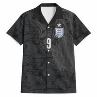 England National Football Custom Hawaiian Shirt Lions Roar 2026 Glory Black