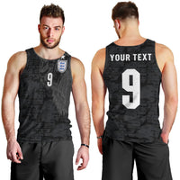 England National Football Custom Men Tank Top Lions Roar 2026 Glory Black