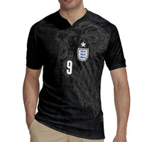 England National Football Custom Rugby Jersey Lions Roar 2026 Glory Black