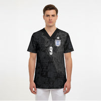 England National Football Custom Scrub Top Lions Roar 2026 Glory Black