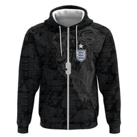England National Football Custom Zip Hoodie Lions Roar 2026 Glory Black