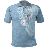 England National Football Custom Polo Shirt Lions Roar 2026 Glory