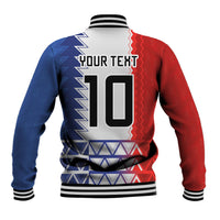 Haiti Football Custom Baseball Jacket Tribal African Abstract Graphic