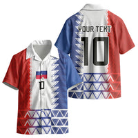 Haiti Football Custom Kid Hawaiian Shirt Tribal African Abstract Graphic LT03
