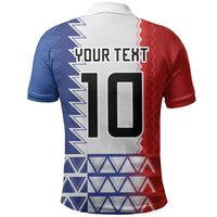 Haiti Football Custom Polo Shirt Tribal African Abstract Graphic