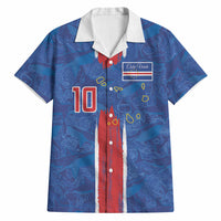 Cabo Verde Custom Hawaiian Shirt Paint Brush Stroke Shark Pattern Map Design