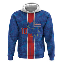 Cabo Verde Custom Zip Hoodie Paint Brush Stroke Shark Pattern Map Design