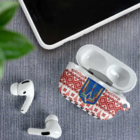 Ukraine Merry Christmas AirPods Case Ukraine Emblem and Vyshyvanka Xmas Style - Wonder Print Shop