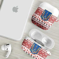 Ukraine Merry Christmas AirPods Case Ukraine Emblem and Vyshyvanka Xmas Style - Wonder Print Shop