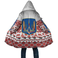 Ukraine Merry Christmas Cloak Ukraine Emblem and Vyshyvanka Xmas Style - Wonder Print Shop