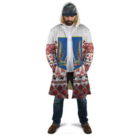 Ukraine Merry Christmas Cloak Ukraine Emblem and Vyshyvanka Xmas Style - Wonder Print Shop