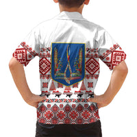 Ukraine Merry Christmas Family Matching Puletasi and Hawaiian Shirt Ukraine Emblem and Vyshyvanka Xmas Style - Wonder Print Shop