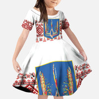 Ukraine Merry Christmas Family Matching Puletasi and Hawaiian Shirt Ukraine Emblem and Vyshyvanka Xmas Style - Wonder Print Shop