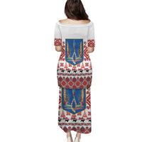 Ukraine Merry Christmas Family Matching Puletasi and Hawaiian Shirt Ukraine Emblem and Vyshyvanka Xmas Style - Wonder Print Shop