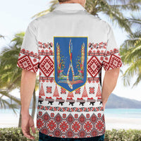 Ukraine Merry Christmas Hawaiian Shirt Ukraine Emblem and Vyshyvanka Xmas Style - Wonder Print Shop