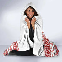 Ukraine Merry Christmas Hooded Blanket Ukraine Emblem and Vyshyvanka Xmas Style - Wonder Print Shop