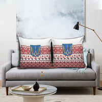 Ukraine Merry Christmas Pillow Cover Ukraine Emblem and Vyshyvanka Xmas Style - Wonder Print Shop