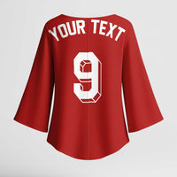 Custom Norway Football Kimono Sleeve Blouse Retro Style