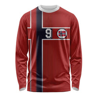 Custom Norway Football Long Sleeve Shirt Retro Style