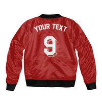 Custom Norway Football Sleeve Zip Bomber Jacket Retro Style