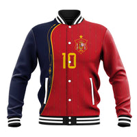 Custom Spain Football Baseball Jacket Sporty Style-Royal Vibe