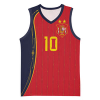 Custom Spain Football Basketball Jersey Sporty Style-Royal Vibe