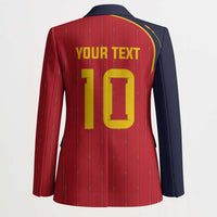 Custom Spain Football Blazer Sporty Style-Royal Vibe