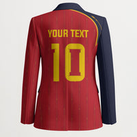 Custom Spain Football Blazer Sporty Style-Royal Vibe