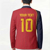 Custom Spain Football Blazer Sporty Style-Royal Vibe
