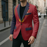 Custom Spain Football Blazer Sporty Style-Royal Vibe
