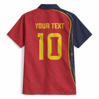 Custom Spain Football Hawaiian Shirt Sporty Style-Royal Vibe