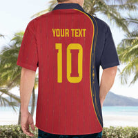 Custom Spain Football Hawaiian Shirt Sporty Style-Royal Vibe