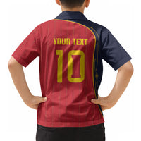 Custom Spain Football Hawaiian Shirt Sporty Style-Royal Vibe