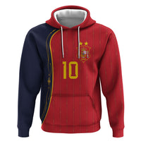 Custom Spain Football Hoodie Sporty Style-Royal Vibe