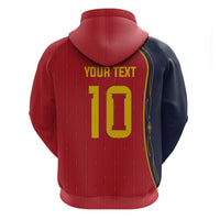 Custom Spain Football Hoodie Sporty Style-Royal Vibe