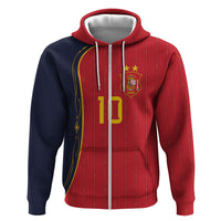 Custom Spain Football Hoodie Sporty Style-Royal Vibe