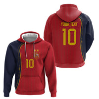 Custom Spain Football Hoodie Sporty Style-Royal Vibe