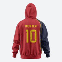 Custom Spain Football Hoodie Sporty Style-Royal Vibe