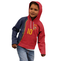 Custom Spain Football Kid Hoodie Sporty Style-Royal Vibe