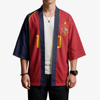 Custom Spain Football Kimono Sporty Style-Royal Vibe