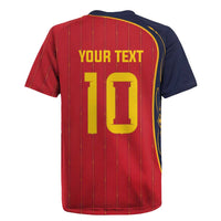 Custom Spain Football Rugby Jersey Sporty Style-Royal Vibe