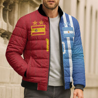 Custom Argentina and Spain Football Mashup Bomber Puffer Jacket Final 2026