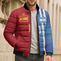 Custom Argentina and Spain Football Mashup Bomber Puffer Jacket Final 2026