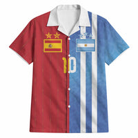 Custom Argentina and Spain Football Mashup Hawaiian Shirt Final 2026