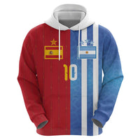 Custom Argentina and Spain Football Mashup Hoodie Final 2026