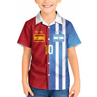 Custom Argentina and Spain Football Mashup Kid Hawaiian Shirt Final 2026