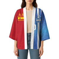 Custom Argentina and Spain Football Mashup Kimono Final 2026